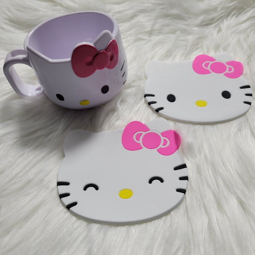 Hello Kitty Cup & Coaster Set - Picture 2 of 10